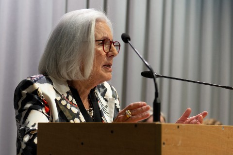 Cerimònia lliurement títols de doctorat, padrina